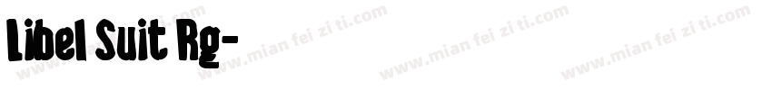 Libel Suit Rg字体转换